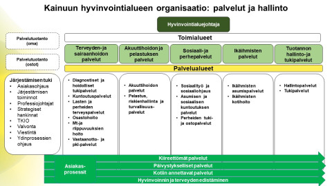 Kainuun hyvinvointialue organisaatiorakenne