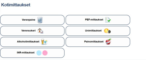 Omasote kotimittaukset aloitussivu