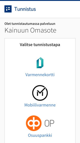Suomi.fi-tunnistautuminen