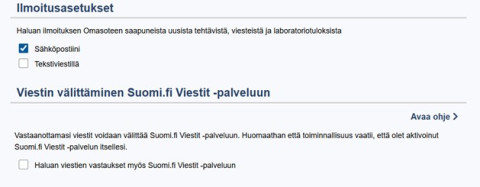 Omasote_asetukset_ilmoitusasetukset