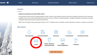 Omasote viestin lähettäminen ja vastaanottaminen