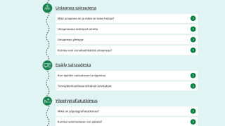 Uniapnean palveluketju Kainuun hyvinvointialue