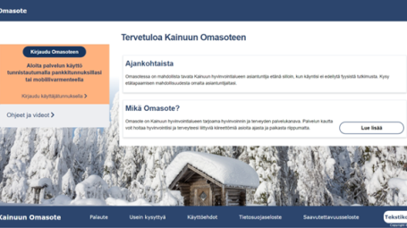 Omasote kirjautuminen ja asetukset
