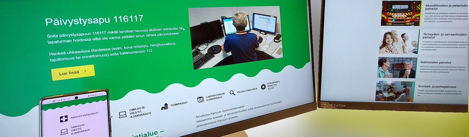 Kainuun hyvinvointialueen verkkosivusto