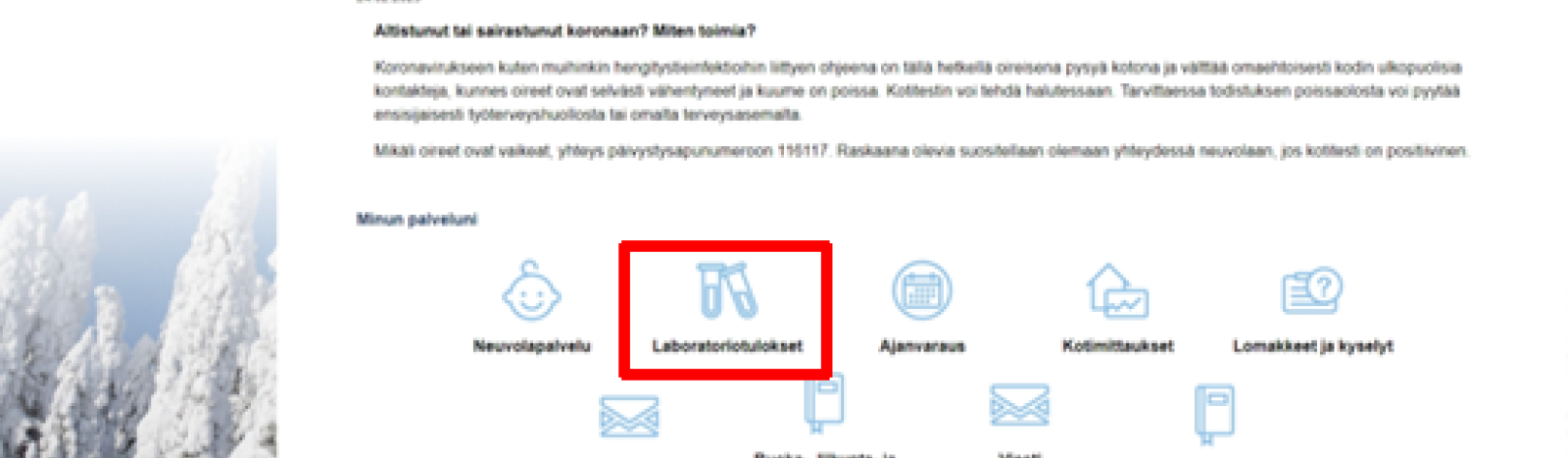 Omasote laboratoriotulokset