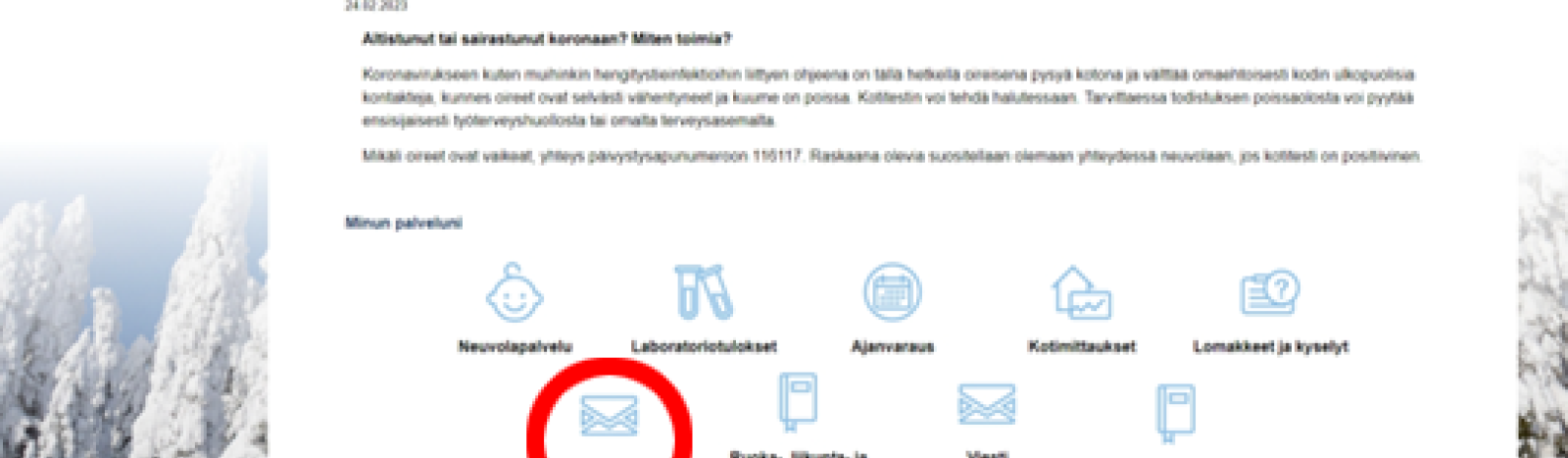 Omasote viestin lähettäminen ja vastaanottaminen