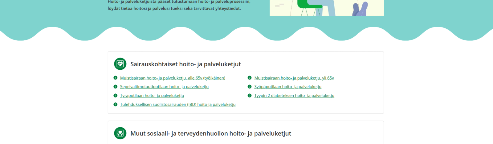 Kotihoidon palveluketju Kainuun hyvinvointialueella